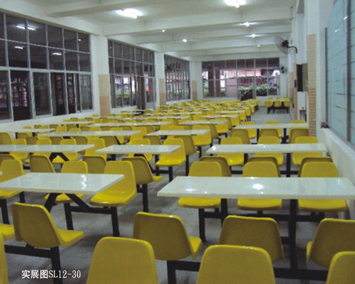 六人靠（kào）背餐桌