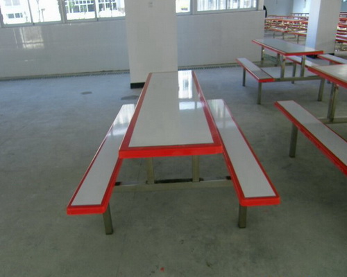 8人長條不鏽鋼餐桌