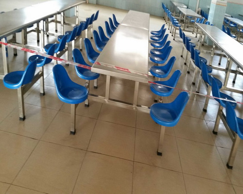 8人靠背椅不鏽鋼餐（cān）桌