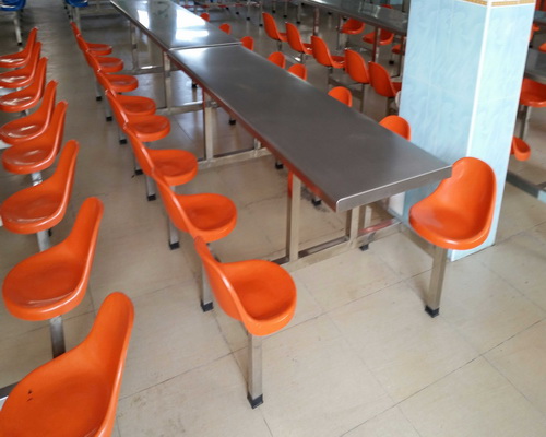 8人靠背椅不鏽鋼餐桌 (2)