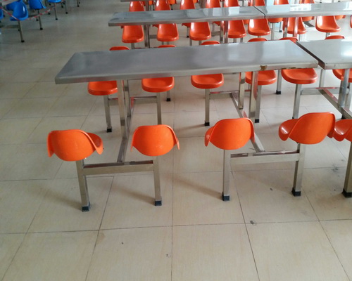 8人靠（kào）背椅（yǐ）不鏽鋼餐桌 (3)